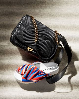 バッグ Salvatore Ferragamo LEATHER SHOULDER BAG Salvatore Ferragamo Helen Nappa/Patent Leather Shoulder Bag