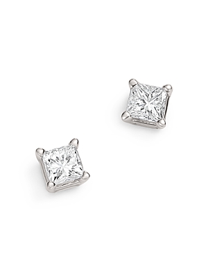 Bloomingdale's Diamond Princess-Cut Studs in 14K White Gold, 0.25 ct. t.w. - 100% Exclusive
