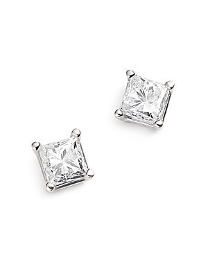 Bloomingdale's Diamond Princess-Cut Studs in 14K White Gold, 0.50 ct. t.w. - 100% Exclusive