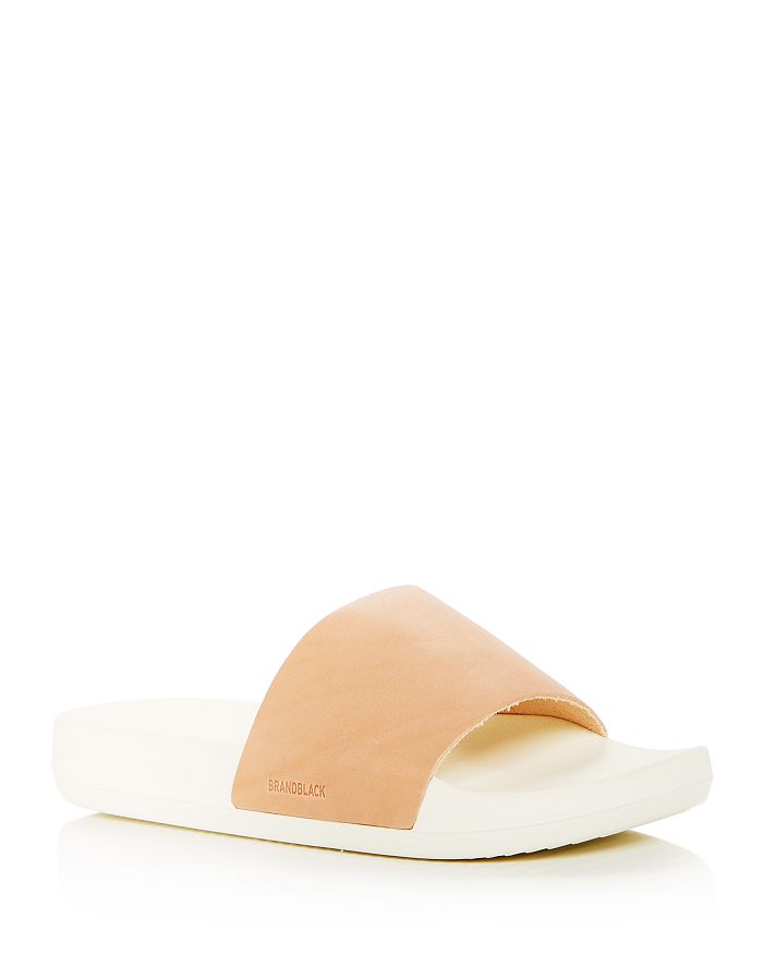 Brandblack Men s Kashiba Luxe Leather Slide Sandals Bloomingdale s