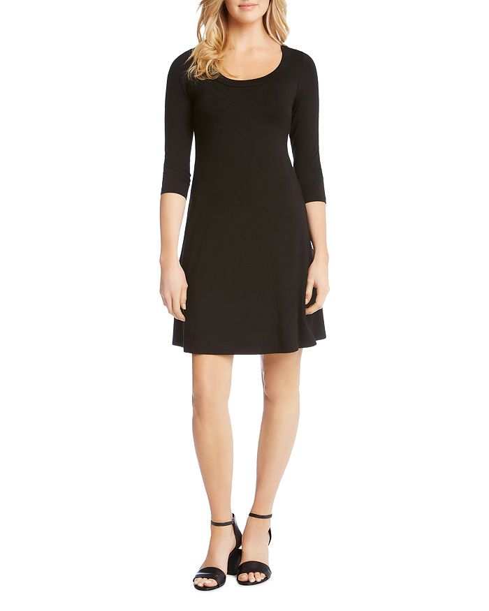 Karen Kane Scoop Neck Jersey Dress In Black
