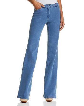 Theory Demitria Flare Jeans in Movement Denim Light | Bloomingdale's