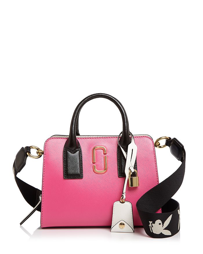 Hot Pink Marc Jacobs Handbag/Cross-Body with Double Zipper and Two  Compartments