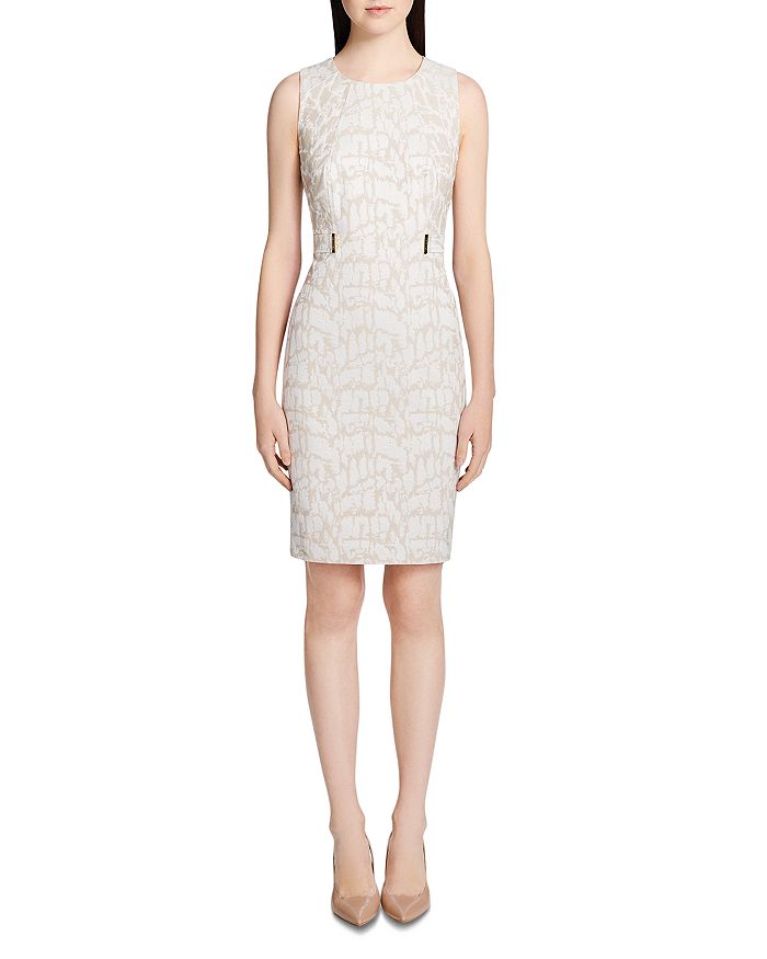 Calvin Klein Jacquard Sheath Dress Bloomingdale s
