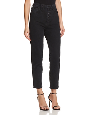 J BRAND HEATHER BUTTON-FLY STRAIGHT JEANS IN OVERTHROW,JB001544
