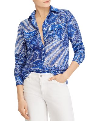 ralph lauren paisley shirt