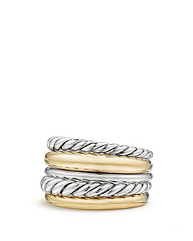 David Yurman - Pure Form Wide Ring with 18K Gold