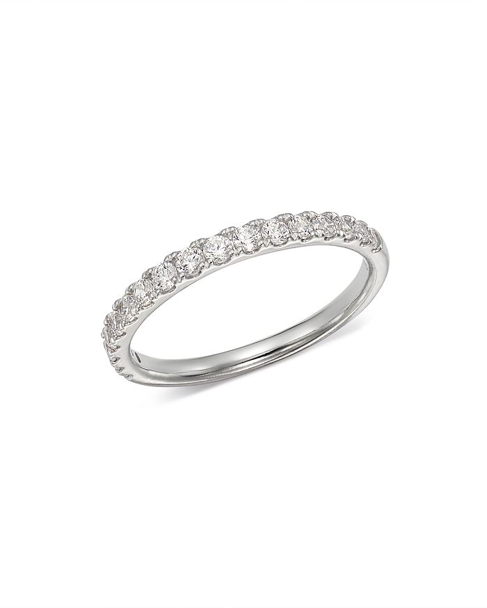 Bloomingdale's Diamond Shared Prong Stacking Band in 14K White Gold, 0. ...