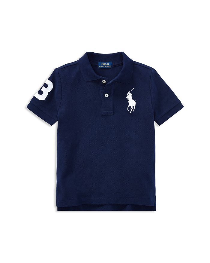 Polo Ralph Lauren Boy's Big Pony Pique Knit Polo In Navy