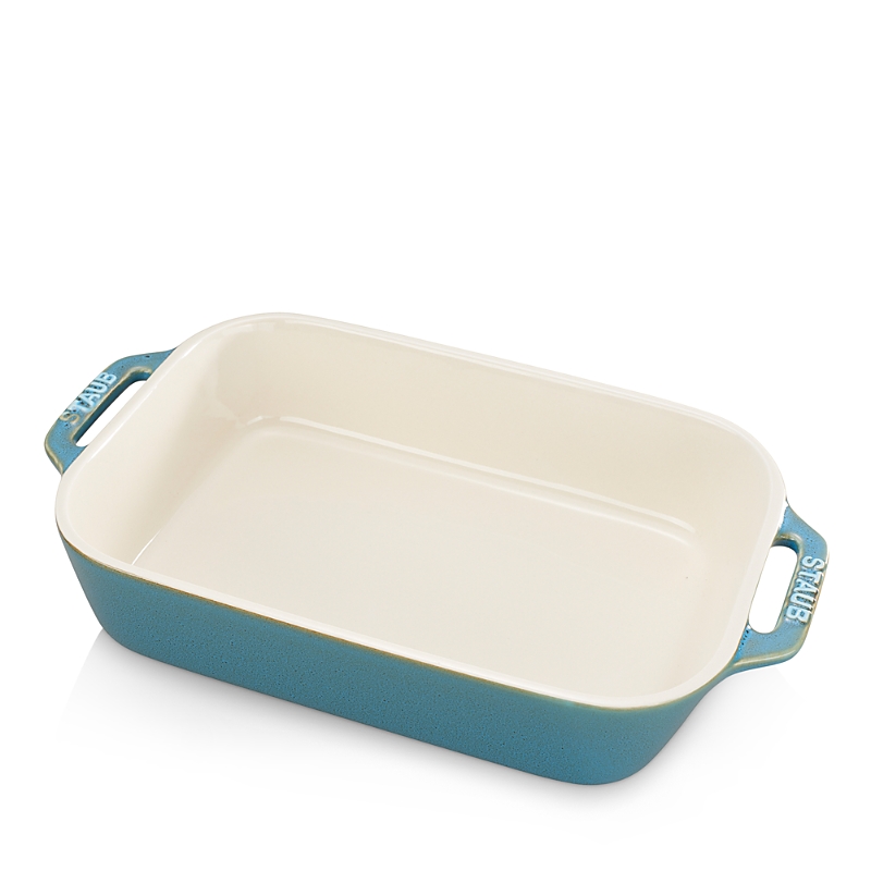 Staub 10.5" X 7.5" Rectangular Baking Dish In Turquoise