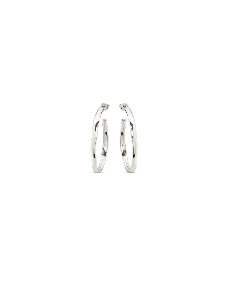 UNOde50 Sterling Silver Plated Open Hoop Earrings