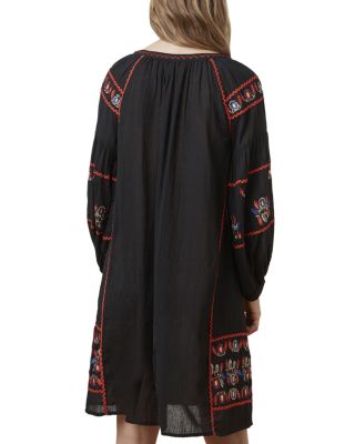 Velvet by Graham & Spencer Loane Embroidered Peasant Dress