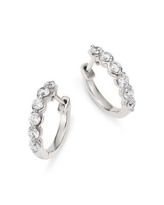 Bloomingdale's Fine Collection - Diamond Small Huggie Hoop Earring Collection in 14K Gold, 0.50 ct. t.w. - Exclusive