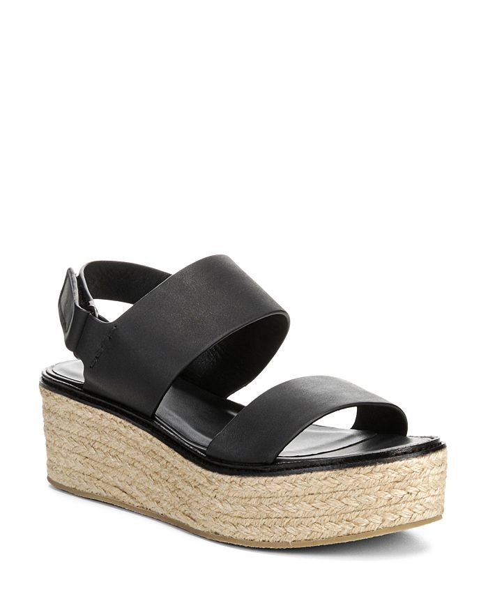 Vince Women's Janet Leather Platform Wedge Sandals | Bloomingdale's