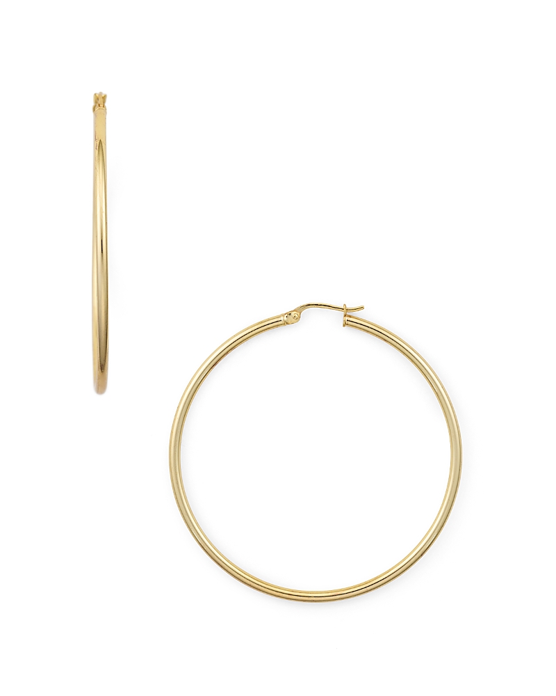 Aqua Medium Hoop Earrings In 18k Gold-plated Sterling Silver Or Sterling Silver - Exclusive In Gold
