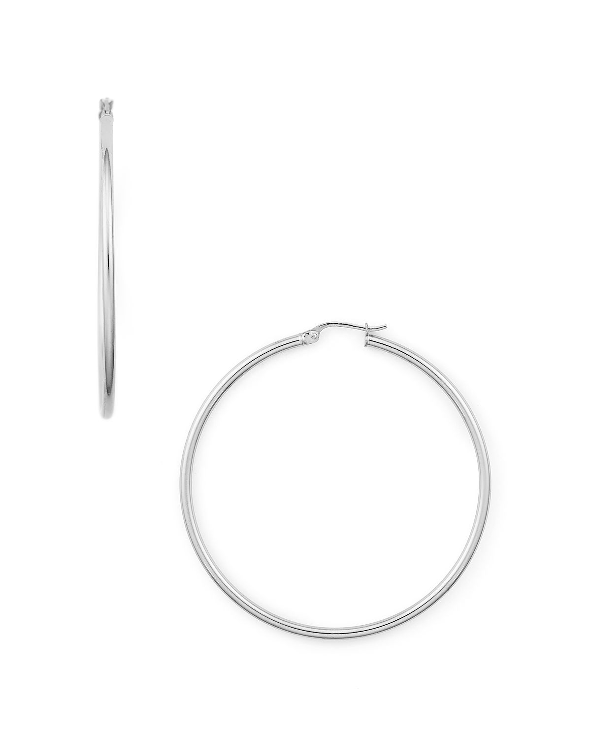 Aqua Medium Hoop Earrings