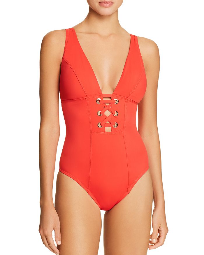 Amoressa By Miraclesuit Amoressa Stella Cassiopeia One Piece Swimsuit In Bash Red