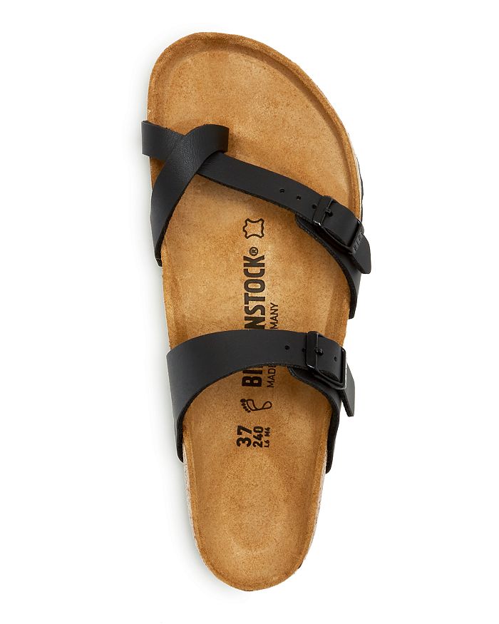 Shop Birkenstock Women's Mayari Buckled Slide Sandals In Black