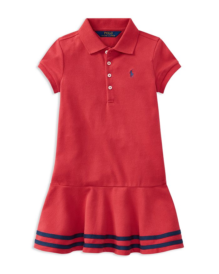 Ralph Lauren Girls' Drop-Waist Polo Dress - Little Kid | Bloomingdale's