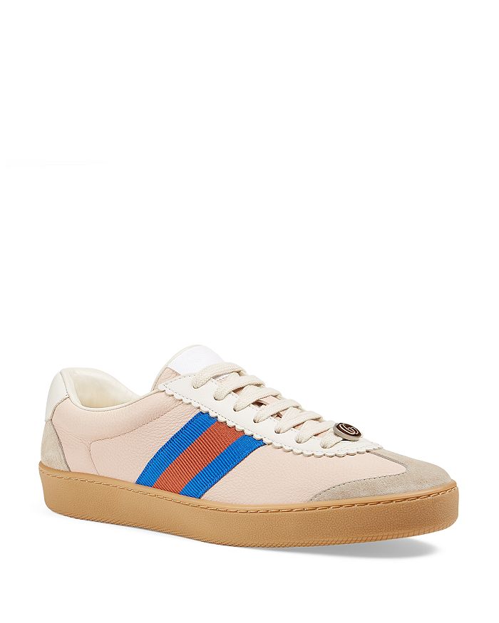 Gucci Women's Leather & Suede Lace Up Sneakers | Bloomingdale's