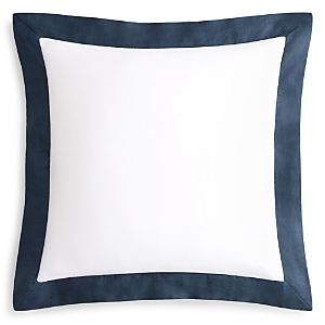 Peacock Alley Mandalay Cuff Euro Sham In White/navy