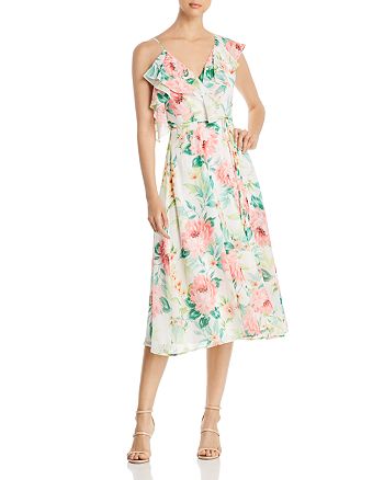 Yumi Kim Chantelle Floral-Print Asymmetric Midi Wrap Dress | Bloomingdale's