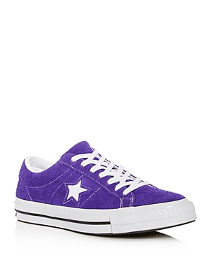 CONVERSE MEN'S ONE STAR COURT SUEDE LACE UP SNEAKERS,161239C