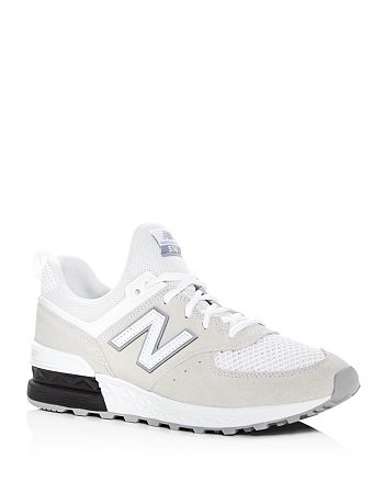 New Balance Men's 574 T3 Sport Suede & Knit Lace Up Sneakers ...