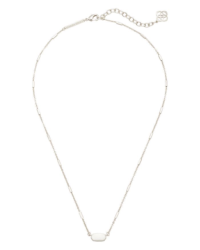 Kendra Scott Fern Pendant Necklace In Bright Silver | ModeSens