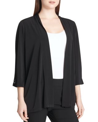 calvin klein open front cardigan