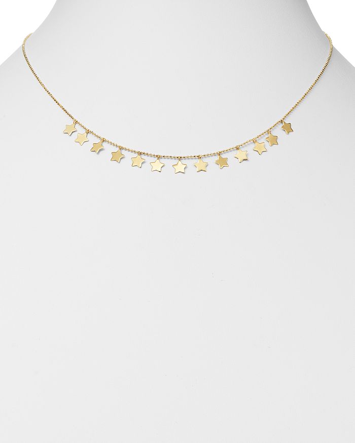 Shop Moon & Meadow Star Frontal Necklace In 14k Yellow Gold, 17 - 100% Exclusive