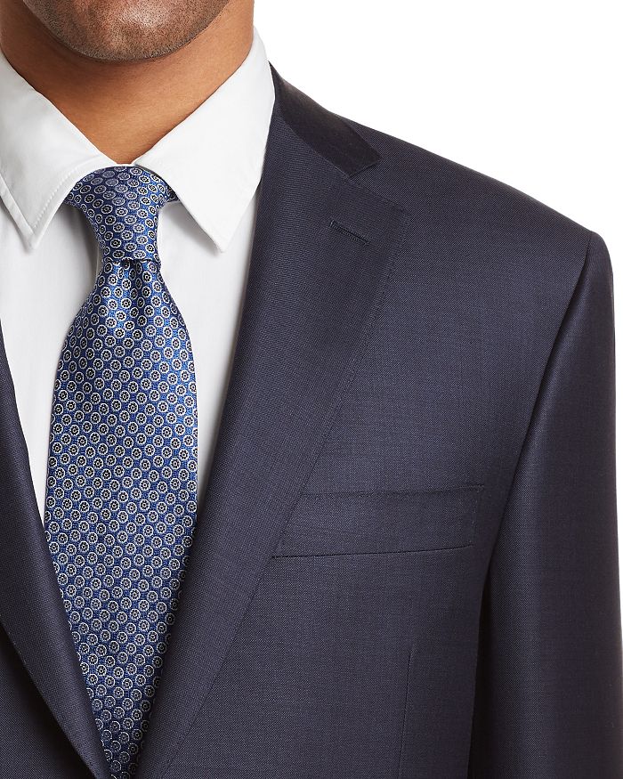 Shop Canali Siena Sharkskin Classic Fit Suit In Blue