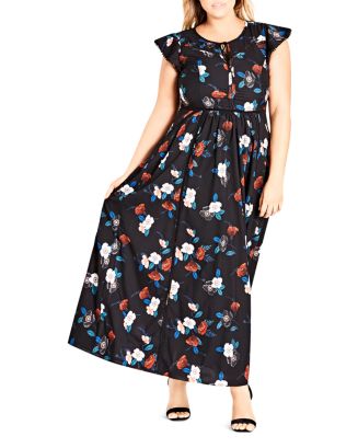 City Chic Plus Spring Garden Maxi Dress | Bloomingdale's