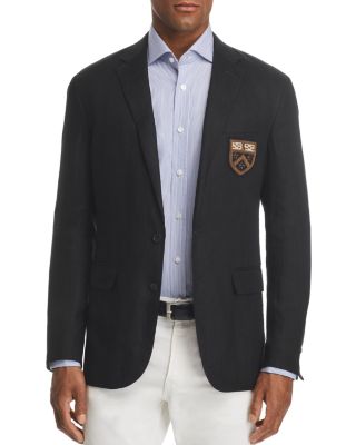 polo ralph lauren blazer with logo crest