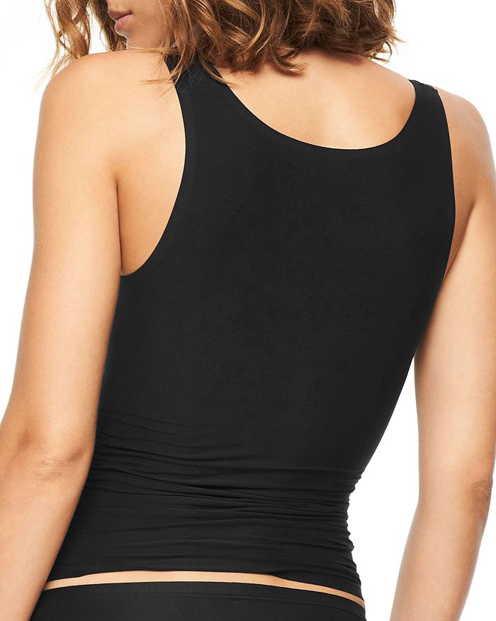 Shop Chantelle Soft Stretch One-size Smooth Tank Top In Black