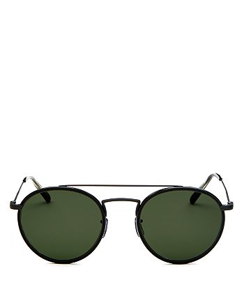 Oliver Peoples Men's Ellice Brow Bar Round Sunglasses, 50mm | Bloomingdale's