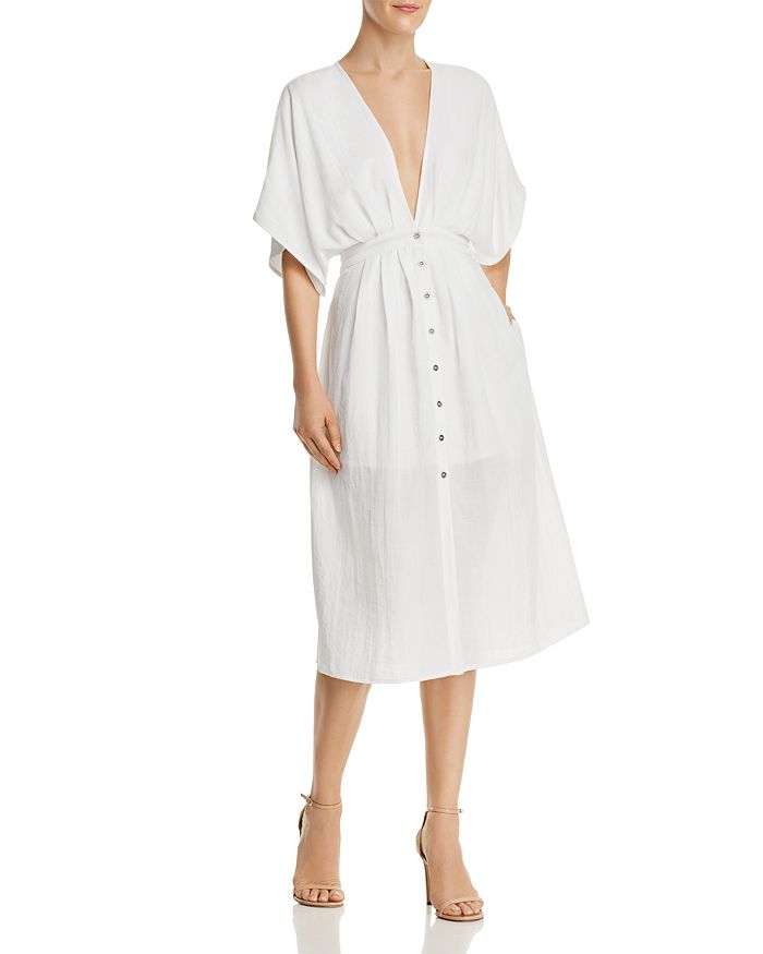 Lost And Wander Lost + Wander Poppy Midi Dress In White