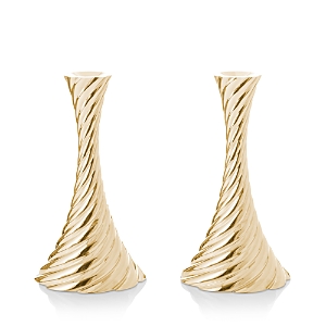 Michael Aram Twist Gold Candleholders, Set Of 2 In Gold
