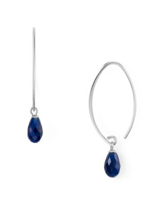 Bloomingdale's Fine Collection - Threader Sapphire Drop Earrings - Exclusive