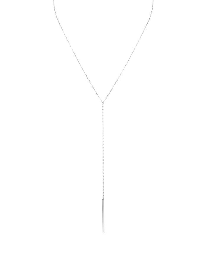 Shop Nancy B Bar Pendant Lariat Necklace, 21 - 100% Exclusive In Silver