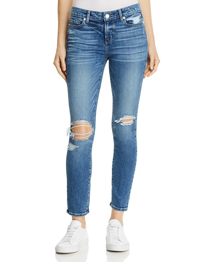 PAIGE VERDUGO ANKLE SKINNY JEANS IN EMBARCADERO DESTRUCTED,1764984-6103