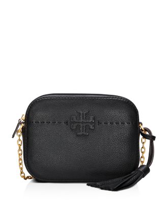 Tory Burch, Bags, Authentic Tory Burch Mcgraw Camera Bag Black And Gold