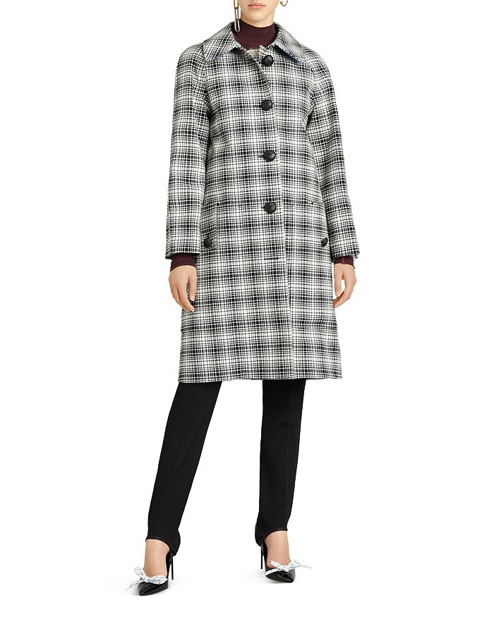 Burberry sales plaid coat