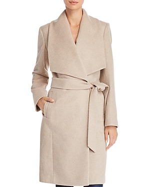 Cole Haan Slick Wrap Coat In Bone