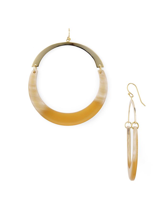 Argento Vivo Open Circle Drop Earrings In Gold