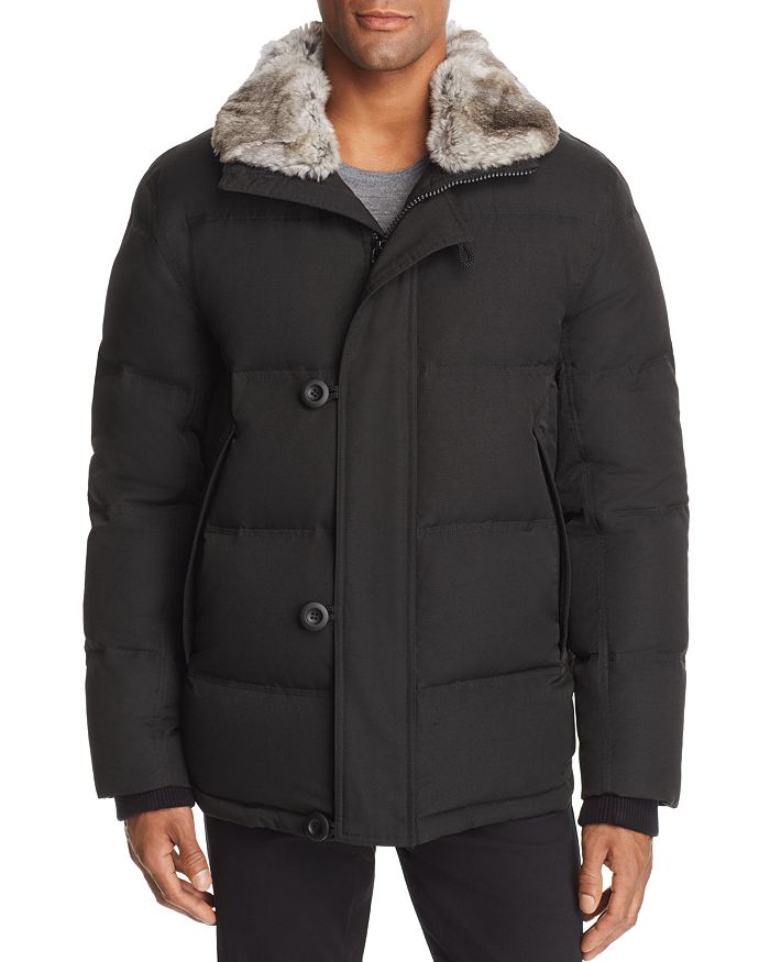 ANDREW MARC BRYANT FUR TRIMMED PARKA,AM8AE171