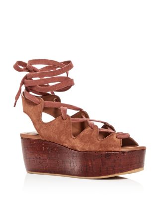 chloe lace up sandals