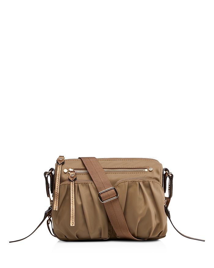 Mz Wallace Mini Paige Nylon Crossbody In Ginger silver ModeSens