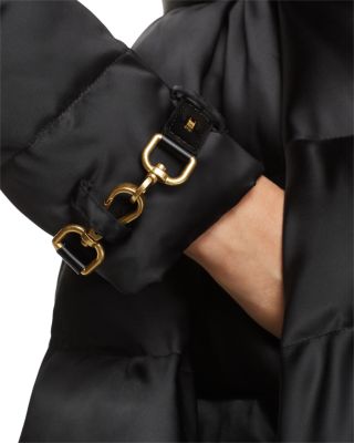 Elisabetta Franchi Oversized Fit-and-Flare Puffer Jacket