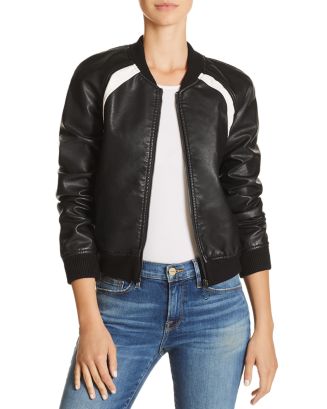 Joe's Jeans Paola Faux-Leather Bomber Jacket | Bloomingdale's